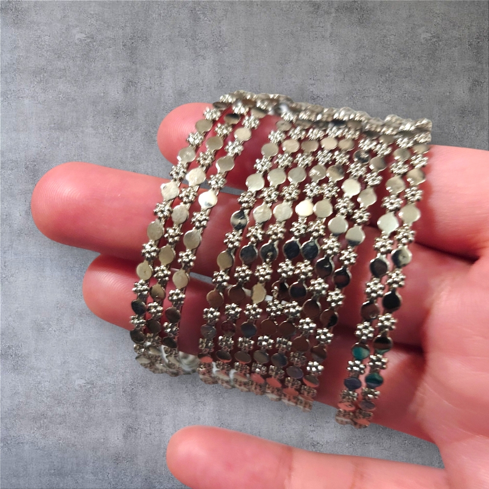 Eye-catching Design Silver Bracelet Set
